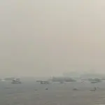 Nuvem de fumaça em Santarém, no Pará | Foto: Divulgação/Prefeitura Municipal de Santarém