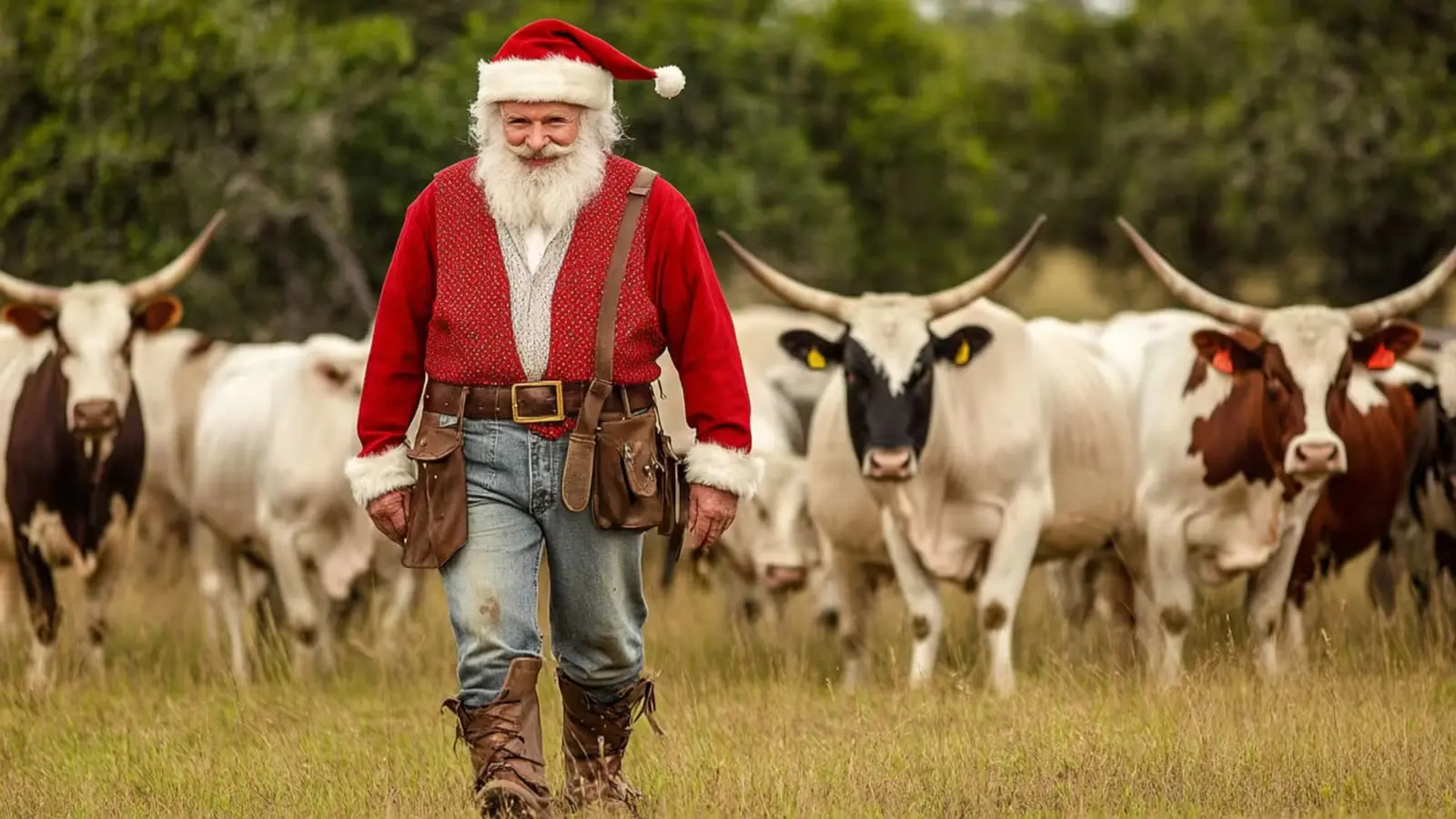 Papai Noel dos pampas | Reprodução: Midjourney/IA