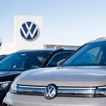 fim de uma lenda - Riga,,Latvia,,October,7,,2024:,New,Volkswagen,Cars,On