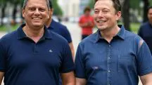 Imagem de Tarcísio com Elon Musk foi gerada com auxílio de inteligência artificial | Foto: Reprodução/Redes sociais