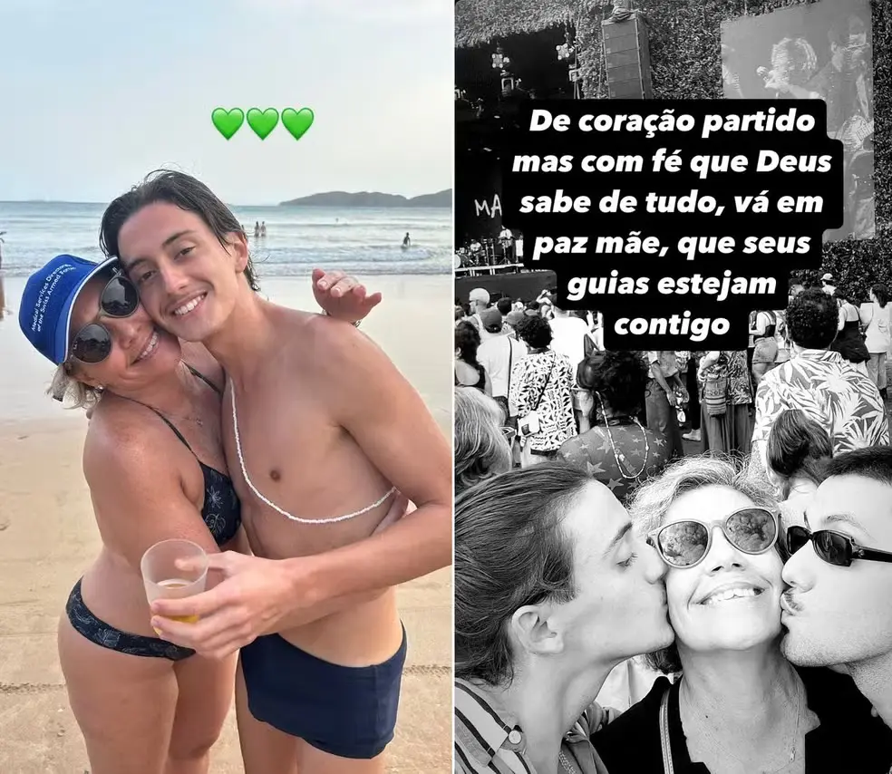 Gisele morreu no dia em que o filho mais novo completava 22 anos: Daniel Mello usou as redes sociais para homenagear a mãe | Foto: Reprodução/Redes sociais