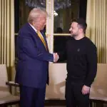 Trump se encontra com Zelensky em Paris