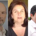 Luiz Galeazzi (à direita), sua sogra, Lilian Natucci (no centro) e seu concunhado Bruno Munhoz (à esquerda) | Foto: Reprodução/Redes sociais