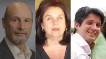 Luiz Galeazzi (à direita), sua sogra, Lilian Natucci (no centro) e seu concunhado Bruno Munhoz (à esquerda) | Foto: Reprodução/Redes sociais