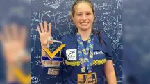 Ao longo de 2024, Yasmin Saddock conquistou 16 medalhas para a Sociedade Thalia, clube esportivo de Curitiba (PR) | Foto: Reprodução/Acervo pessoal