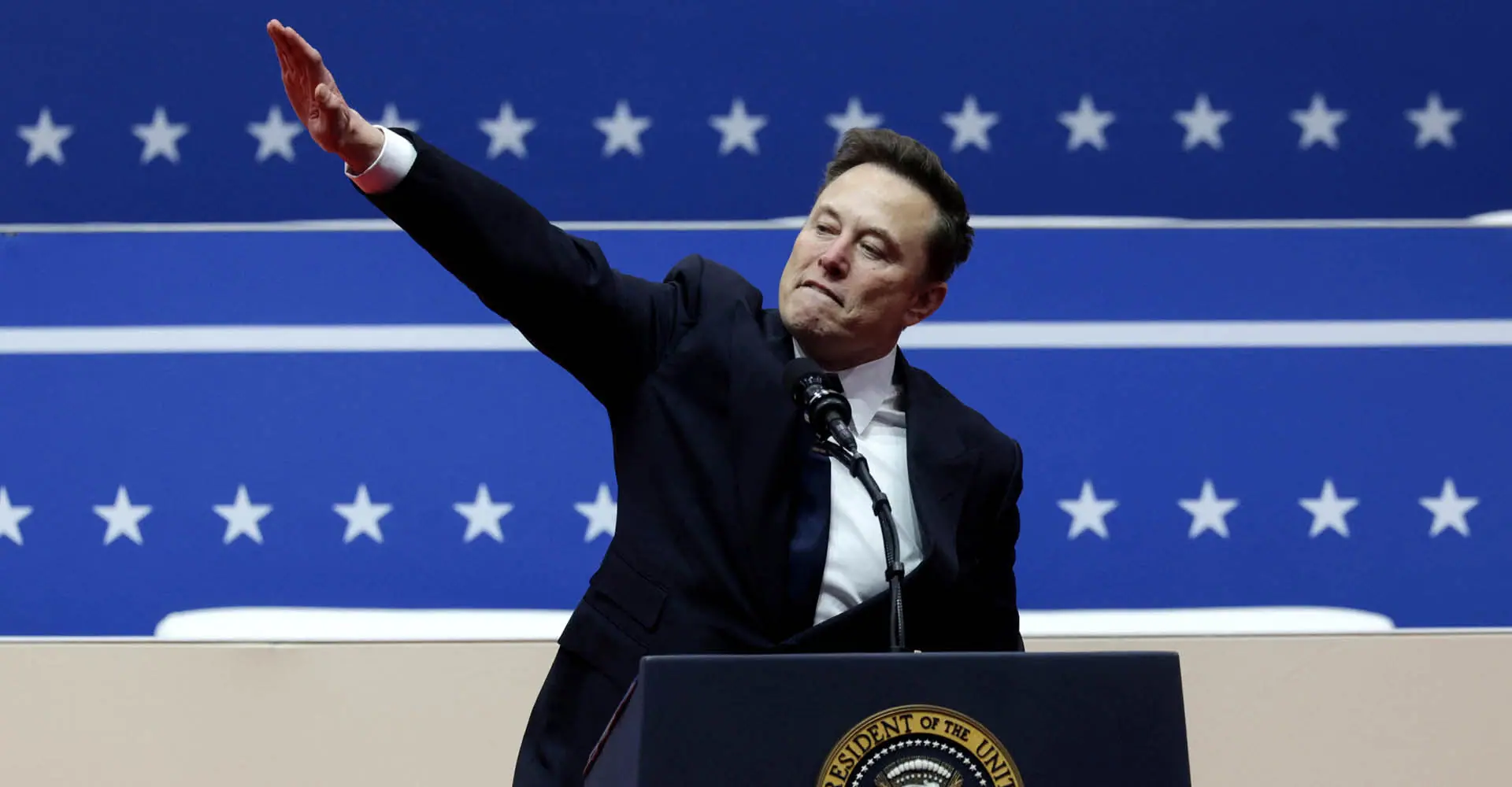 Elon Musk dentro da arena Capital One no dia da posse do segundo mandato do presidente dos EUA, Donald Trump, em Washington, EUA (20 /1/25) | Foto: Reuters/Mike Segar