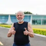 Presidente da República, Luiz Inácio Lula da Silva, durante caminhada matinal, no Palácio da Alvorada, em Brasília