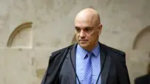 Ministro Alexandre de Moraes, durante sessão plenária do STF