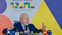 30.01.2025 - Presidente da República, Luiz Inácio da Silva, durante coletiva à imprensa, no Palácio do Planalto, em Brasília (DF)