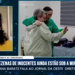 À esquerda, Ilana Baratz, brasileira que mora em Israel. Ela criticou o grupo terrorista Hamas