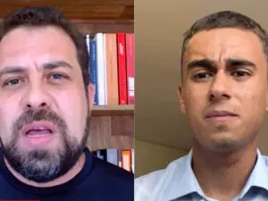 Boulos e Nikolas durante debate na CNN Brasil