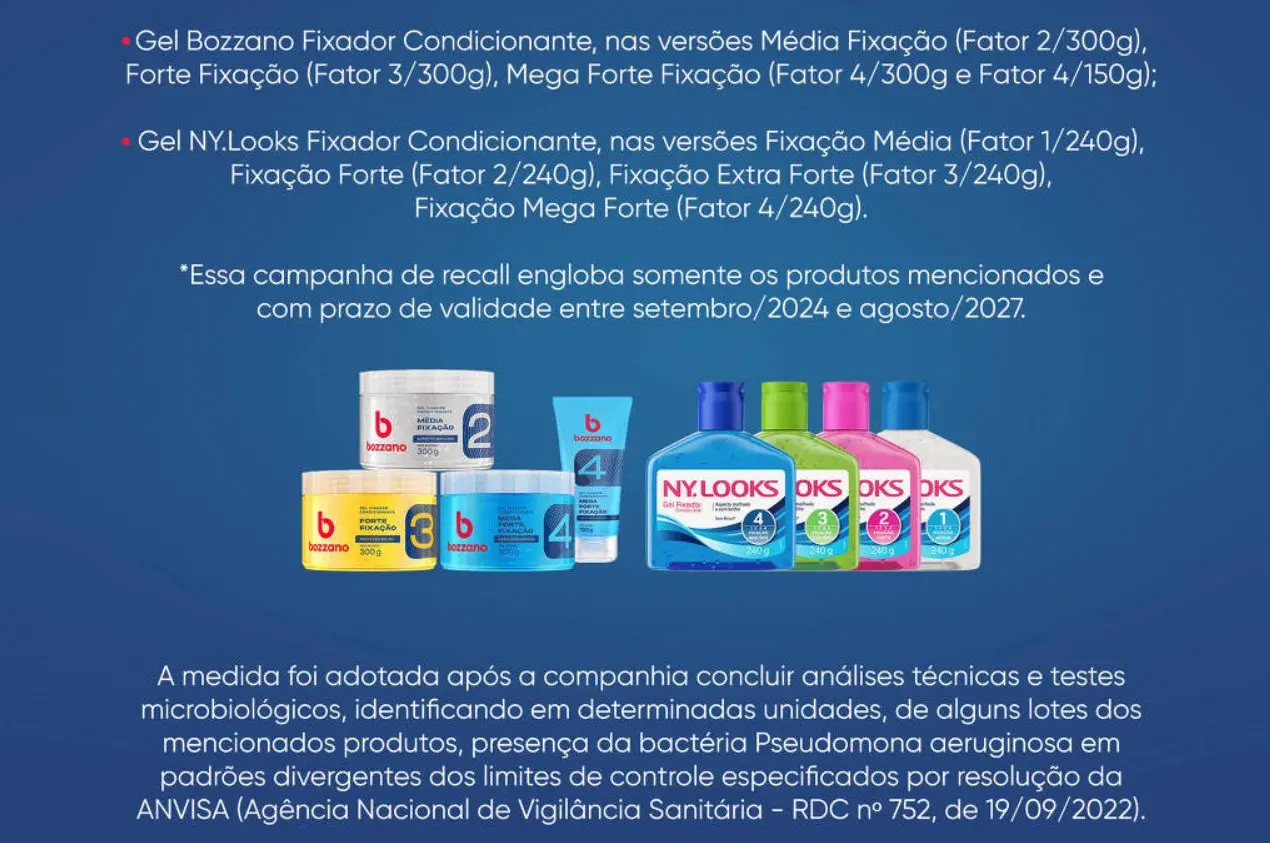 A Savoy/Grupo Coty orienta os consumidores a cessarem imediatamente o uso dos produtos afetados e a entrarem em contato com a empresa para adesão à campanha de chamamento | Foto: Divulgação/Grupo Coty