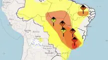 Alerta de chuvas intensas | Foto: Reprodução/Inmet