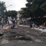 A estrutura, que tem 40 metros de extensão, foi erguida na Rua General Couto de Magalhães, no centro de São Paulo | Foto: Pedro Durán/Flickr