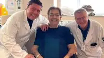 Faustão e a equipe médica que o acompanha; segundo a sua mulher, alta será no fim de semana | Foto: Reprodução/Redes sociais