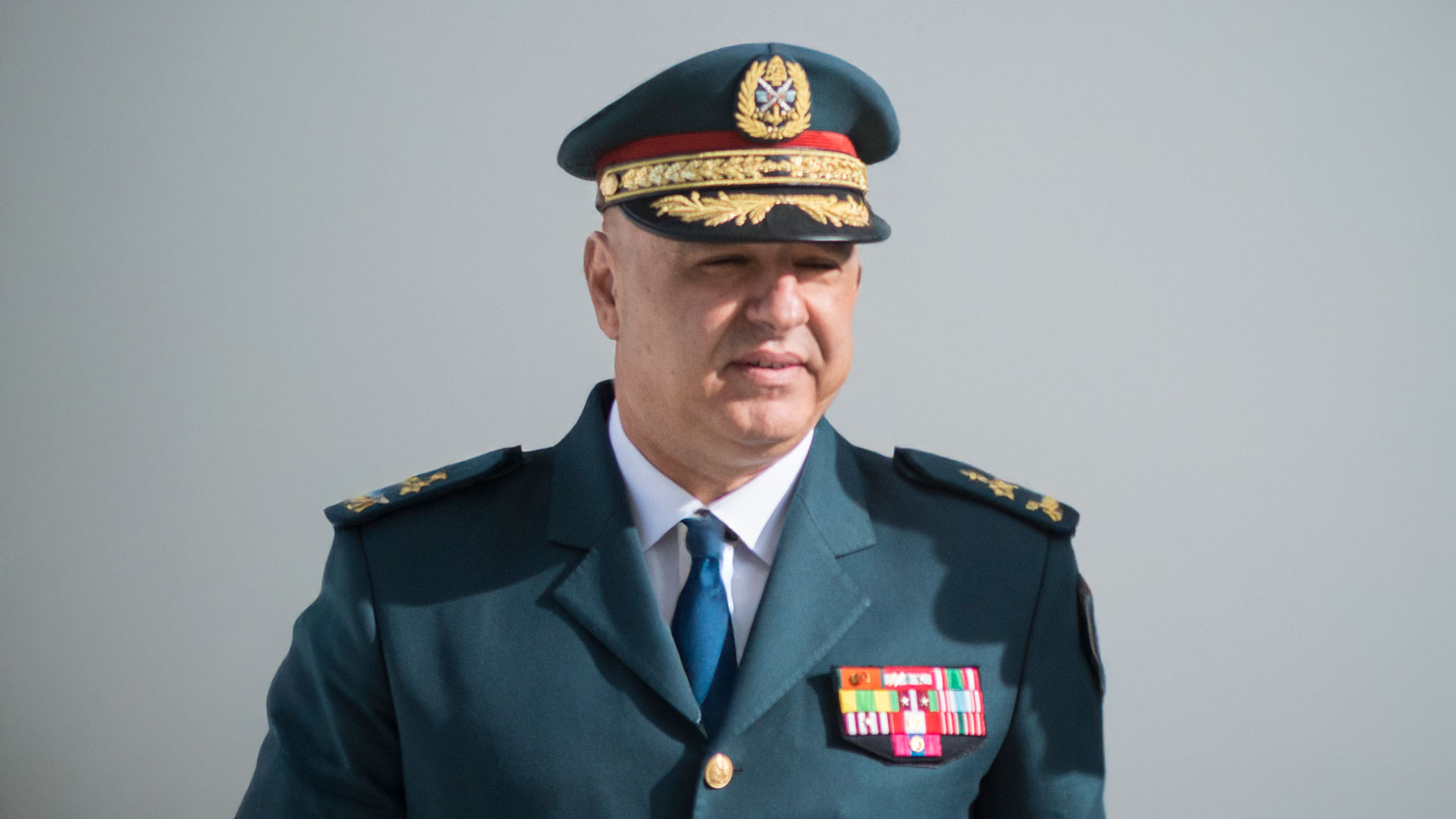 Joseph Aoun, presidente do Líbano, durante visita aos Estados Unidos | Foto: Arlington National Cemetery/Commons