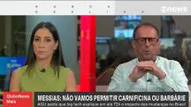 Julia Duailibi e Octavio Guedes, lado a lado | Foto: Reprodução/Twitter/X/GloboNews