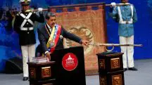 Maduro, em discurso anual, poucos dias depois de ter sido empossado para um terceiro mandato, em Caracas – 15/1/2025 | Foto: Leonardo Fernandez/Reuters