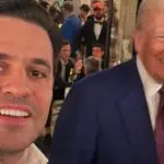 Pablo Marçal ao lado de Donald Trump: assessoria não confirma data da gravação, mas divulga vídeo no dia seguinte à posse do norte-americano; versão diverge das checagens | Foto: Reprodução/Redes sociais