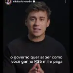 Vídeo de Nikolas Ferreira, deputado federal