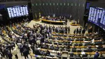 Plenário da Câmara dos Deputados durante sessão conjunta