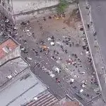 Muro na cracolândia: organização no fluxo de pessoas e de veículos na região central de São Paulo | Foto: Reprodução/TV Globo