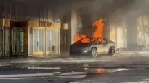 Tesla explode no Trump Hotel, nos EUA; ESTADOA UNIDOS