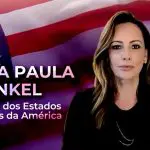 A jornalista Ana Paula Henkel, da Oeste, vai acompanhar diretamente de Washington a posse de Trump, nesta segunda-feira, 20, a partir das 13h | Foto: Reprodução/YouTube