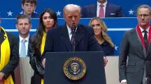 Durante a cerimônia de posse, Donald Trump fez alguns anúncios de medidas que serão adotadas em seu governo | Foto: Reprodução/Youtube