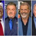 Trump e os 'embaixadores especiais' Stallone, Gibson e Voigth: volta à era de ouro do cinema norte-americano | Foto: Montagem sobre reprodução/Twitter/X
