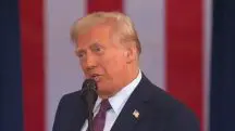 Trump em nova rodada de discursos sobre a política de comércio exterior: "UE tratou muito mal os EUA" | Foto: Reprodução/Twitter/X