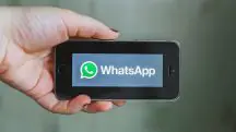 Interface do WhatsApp em um aparelho celular