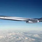 Avião supersônico Overture já está encomendado por companhias aéreas | Foto: Divulgação/Boom Supersonic