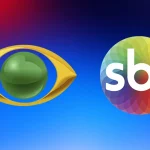 Foto dos logotipos da Band e do SBT