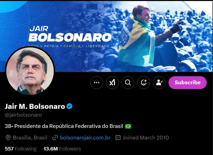 Ex-presidente Jair Bolsonaro