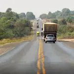 A BR-163 cruza o Estado de Mato Grosso. Na imagem, registro do trecho entre Sinop e a capital Cuiabá | Foto: Divulgação/Sinfra-MT