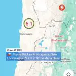 Mapa de Terremoto no Chile