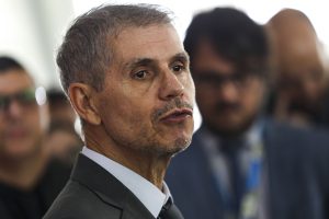 Sidônio Palmeira, novo ministro da Secretaria de Comunicação Social da Presidência, durante entrevista coletiva no Palácio do Planalto, em Brasília, DF (14/1/2025) | Foto: Marcelo Camargo/Agência Brasil