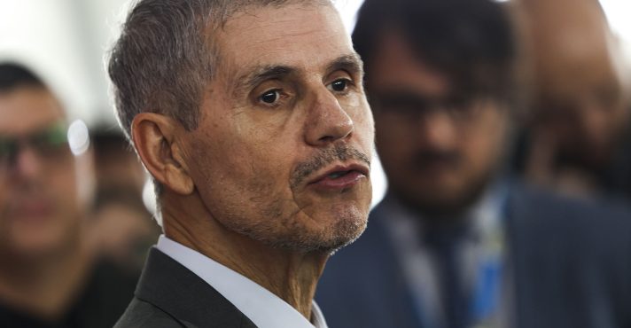 Sidônio Palmeira, novo ministro da Secretaria de Comunicação Social da Presidência, durante entrevista coletiva no Palácio do Planalto, em Brasília, DF (14/1/2025) | Foto: Marcelo Camargo/Agência Brasil