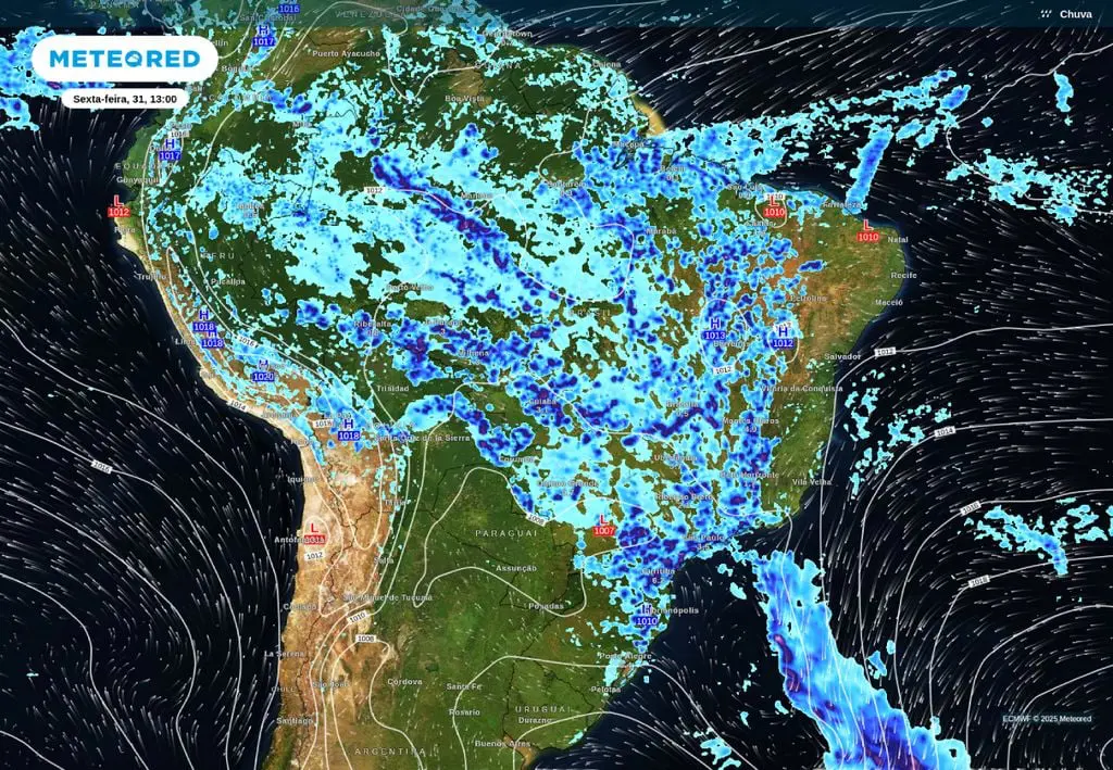 Mapa de chuva