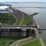 A eclusa de Tucuruí, localizada no Pará | Foto: Reprodução/Redes sociais