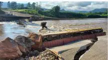 enchente derruba ponte rio grande do sul