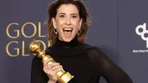 Fernanda Torres venceu o Globo de Ouro 2025 pela atuação em Ainda Estou Aqui | Foto: Reprodução/X