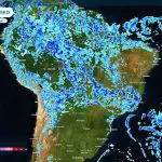 Mapa mostra áreas que devem ter tempestades