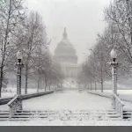 Washington em 20/1/2025, dia da posse de Trump