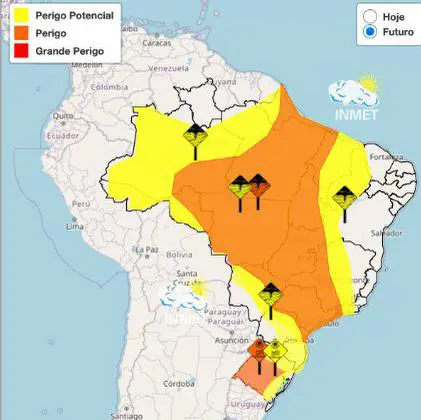 Mapa do Inmet