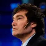 Antes de encerrar seu discurso, o presidente da Argentina, Javier Milei, destacou a importância das reformas econômicas que atraíram executivos globais a Buenos Aires | Foto: Reprodução/X