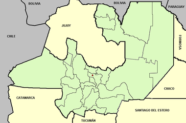 mapa de Salta