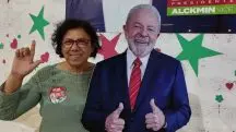 penha lopes e lula de papelão
