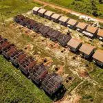 Casas construídas no âmbito do programa militar Calha Norte no município de Pedra Bonita (AP) | Foto: Divulgação/Ministério da Defesa